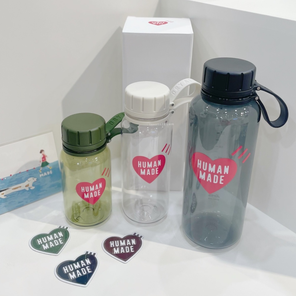 HUMAN MADE WATER BOTTLE 透明水壺 矽膠把手 水瓶 400/550/1000ML