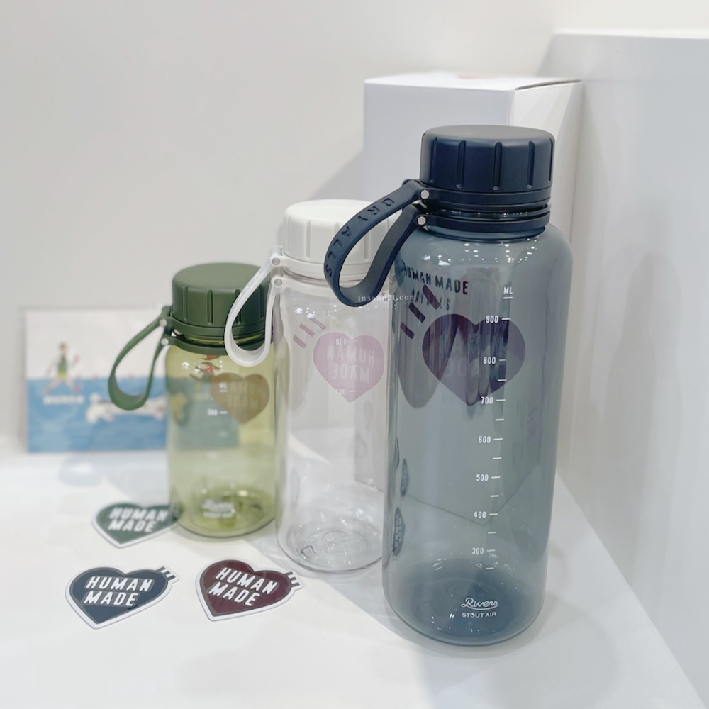 HUMAN MADE WATER BOTTLE 透明水壺 矽膠把手 水瓶 400/550/1000ML