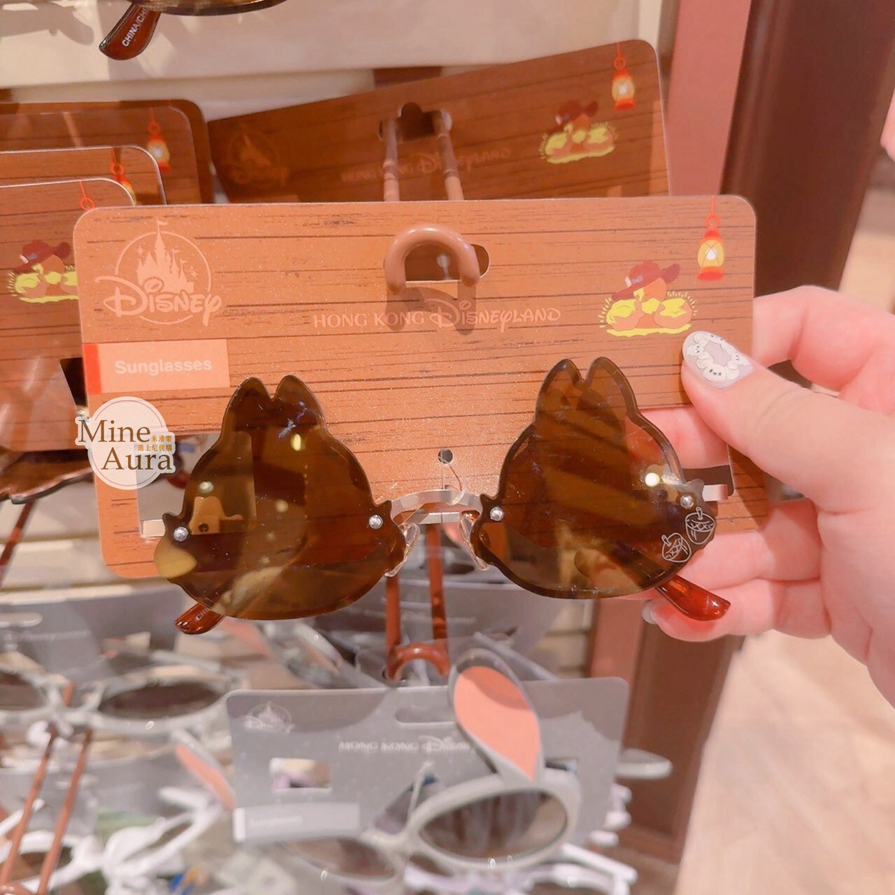 奇奇蒂蒂 Chip 'n Dale 大頭 造型 太陽眼鏡 墨鏡 -香港迪士尼樂園