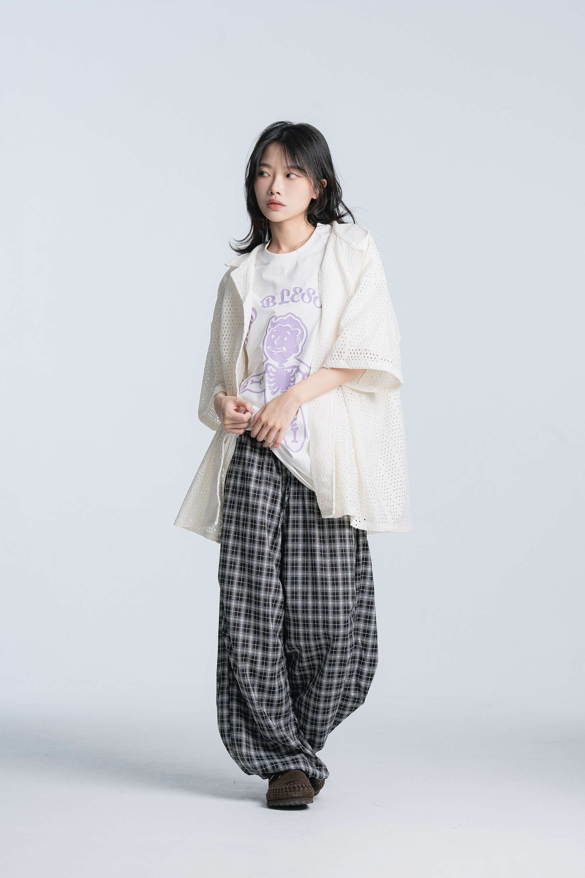 July｜日系古巴領洞洞短襯 3色