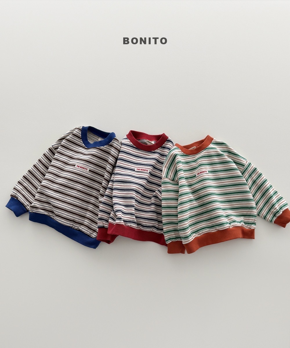Bonito 撞色條紋衛衣 / 3色