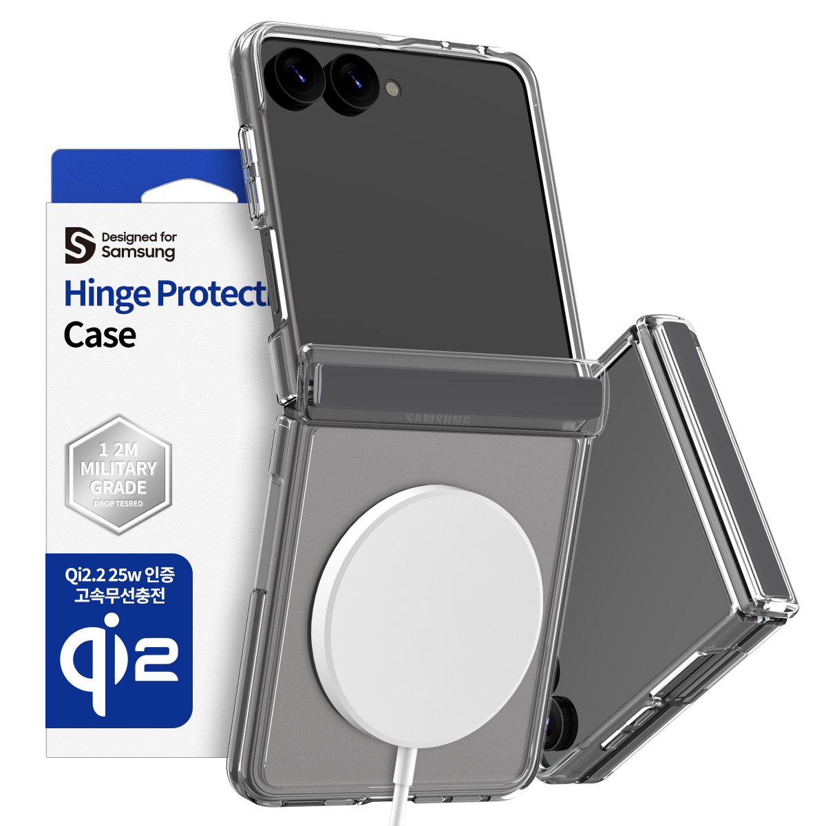 【韓國 Araree】Duple 360M MagSafe 轉軸全保護手機殼 Galaxy Z Flip 8 (原裝行貨)
