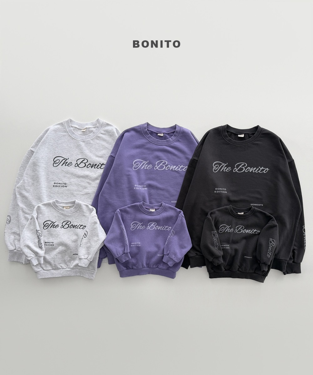 Bonito 字母親子衛衣 / 3色 (mom)