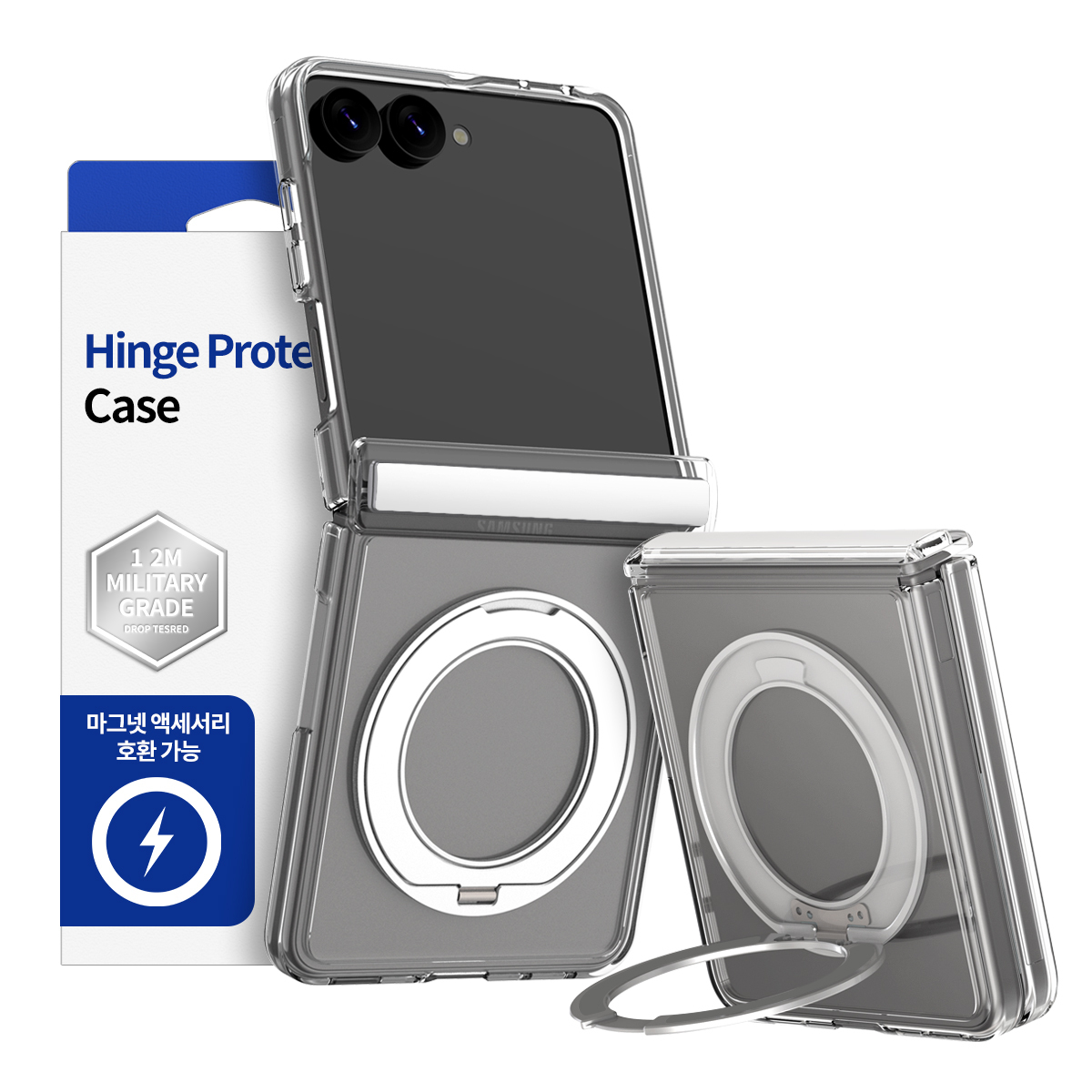【韓國 Araree】Duple 360M Stand MagSafe 轉軸全保護支架手機殼 Galaxy Z Flip 8 (原裝行貨)