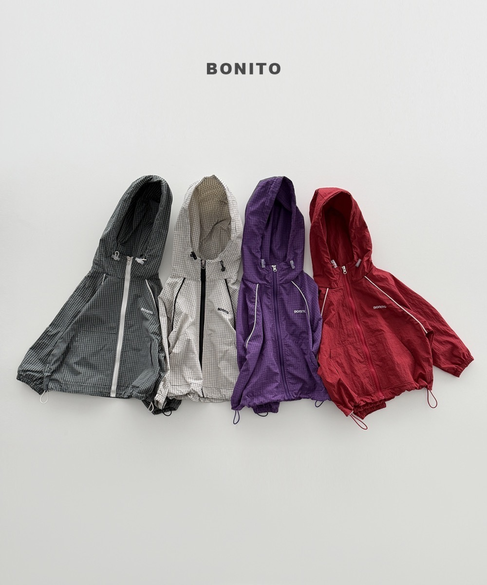 Bonito 防風親子連帽外套 / 4色 (kids)