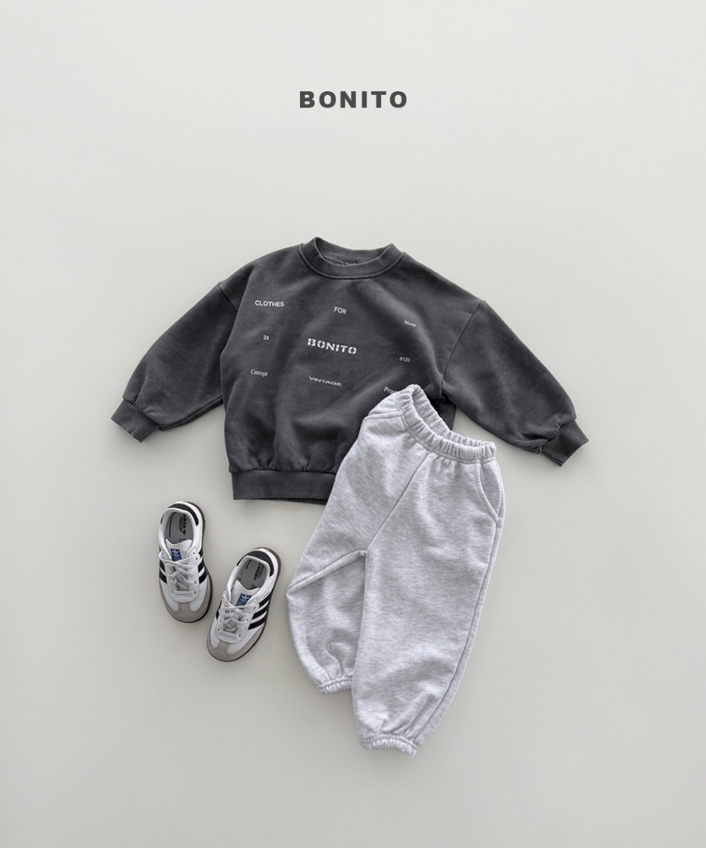 Bonito 仿舊水洗親子衛衣 / 2色 (kids)