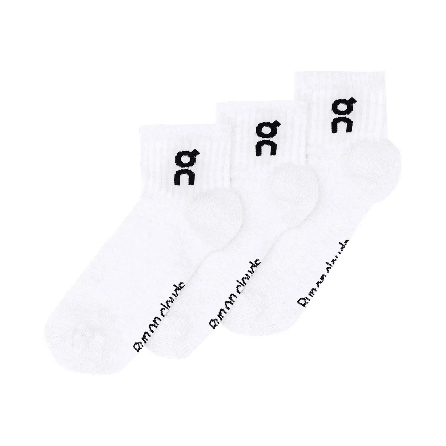 ON Logo Sock Mid 三雙組