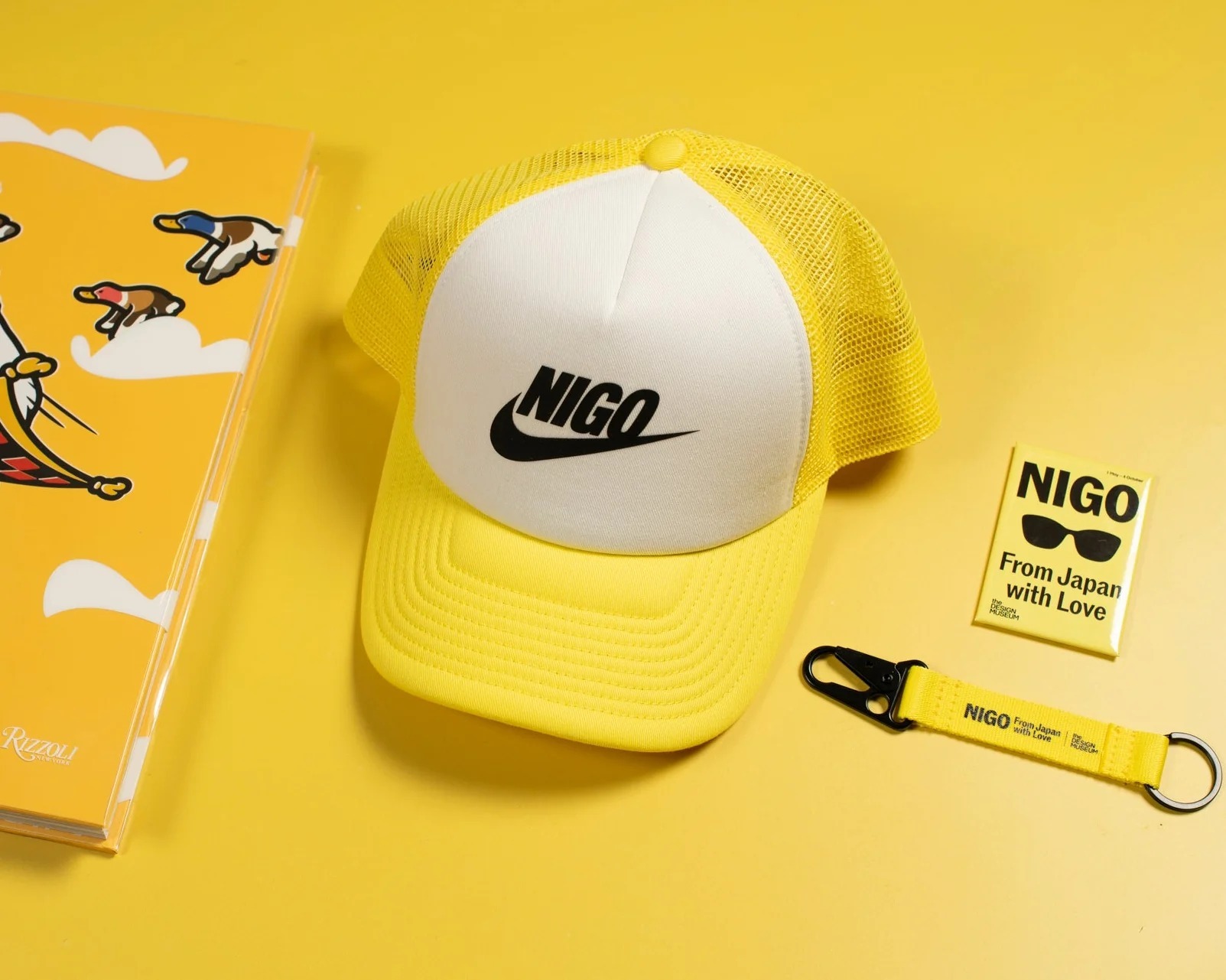 NIGO x NIKE Mesh Trucker Cap Yellow 黃色網帽棒球帽帽子