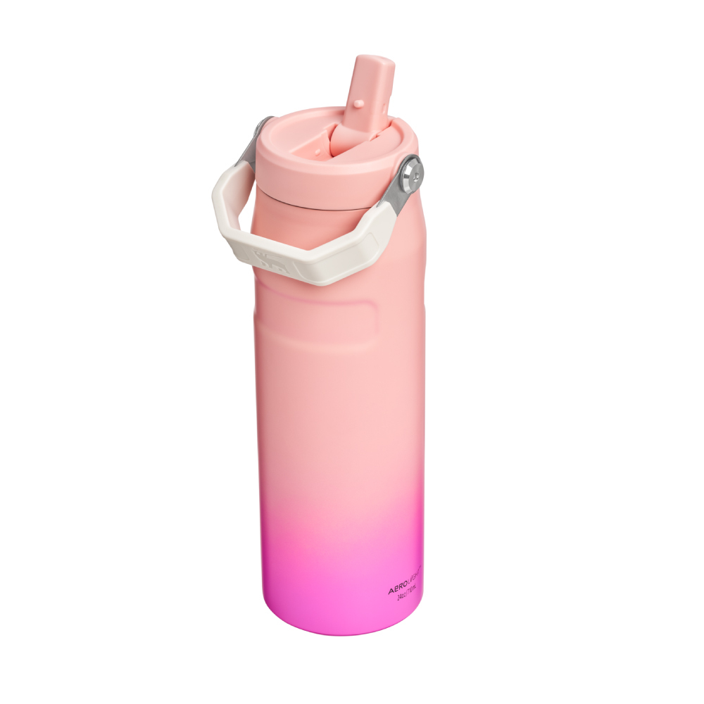STANLEY 輕重力系列 IceFlow Aerolight 摺疊吸管杯 0.7L / 牡丹粉