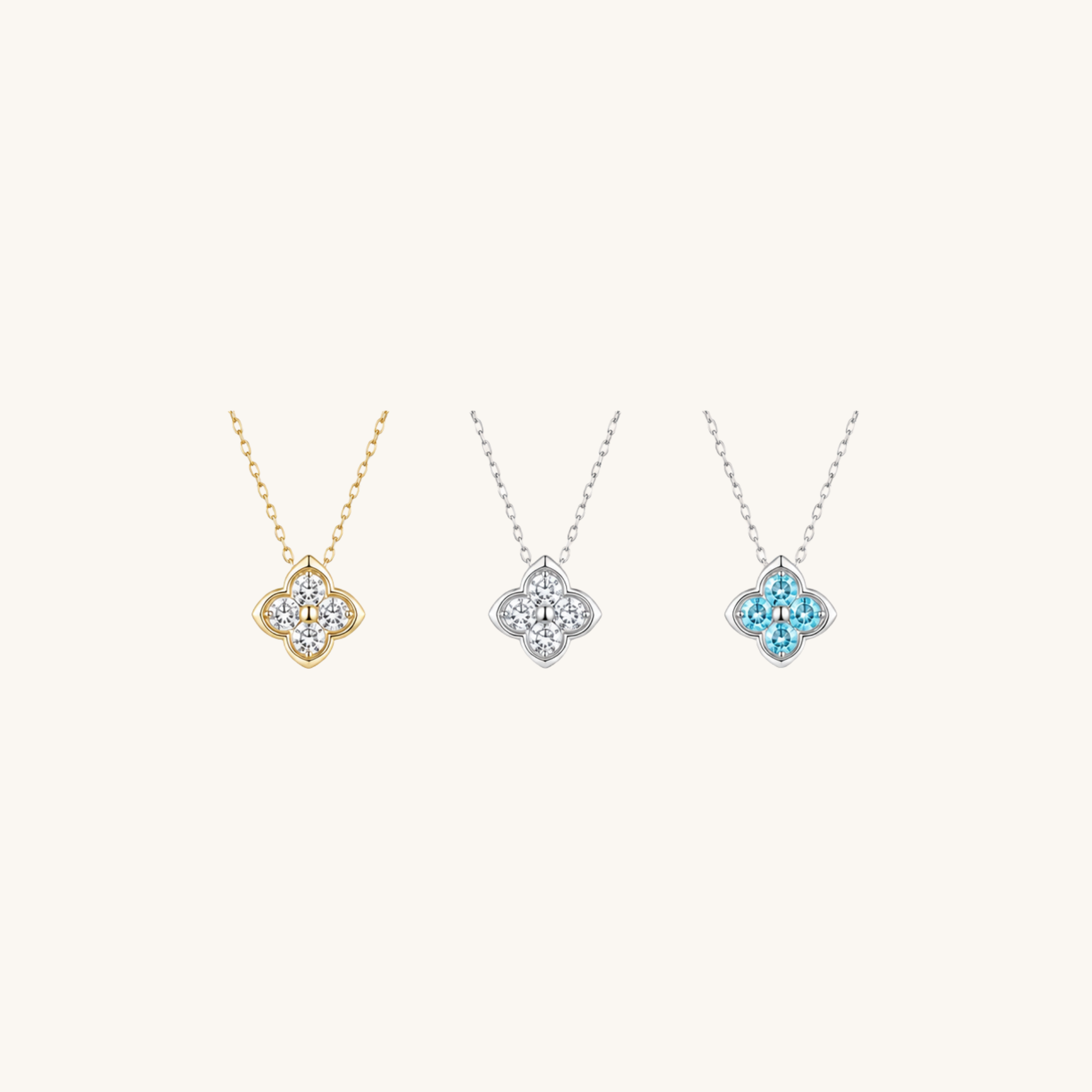 Denise moissanite diamond necklace