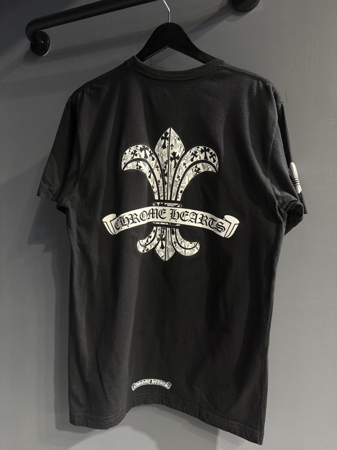 Chrome Hearts 克羅心 經典百合花 迷你十字 黑白短袖