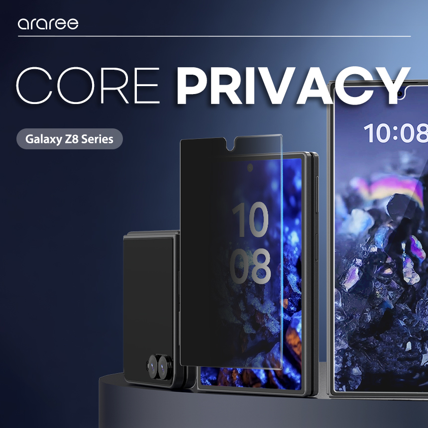 【韓國 Araree】Core Privacy 防窺鋼化玻璃保護貼 Galaxy Z Flip 8 (原裝行貨)