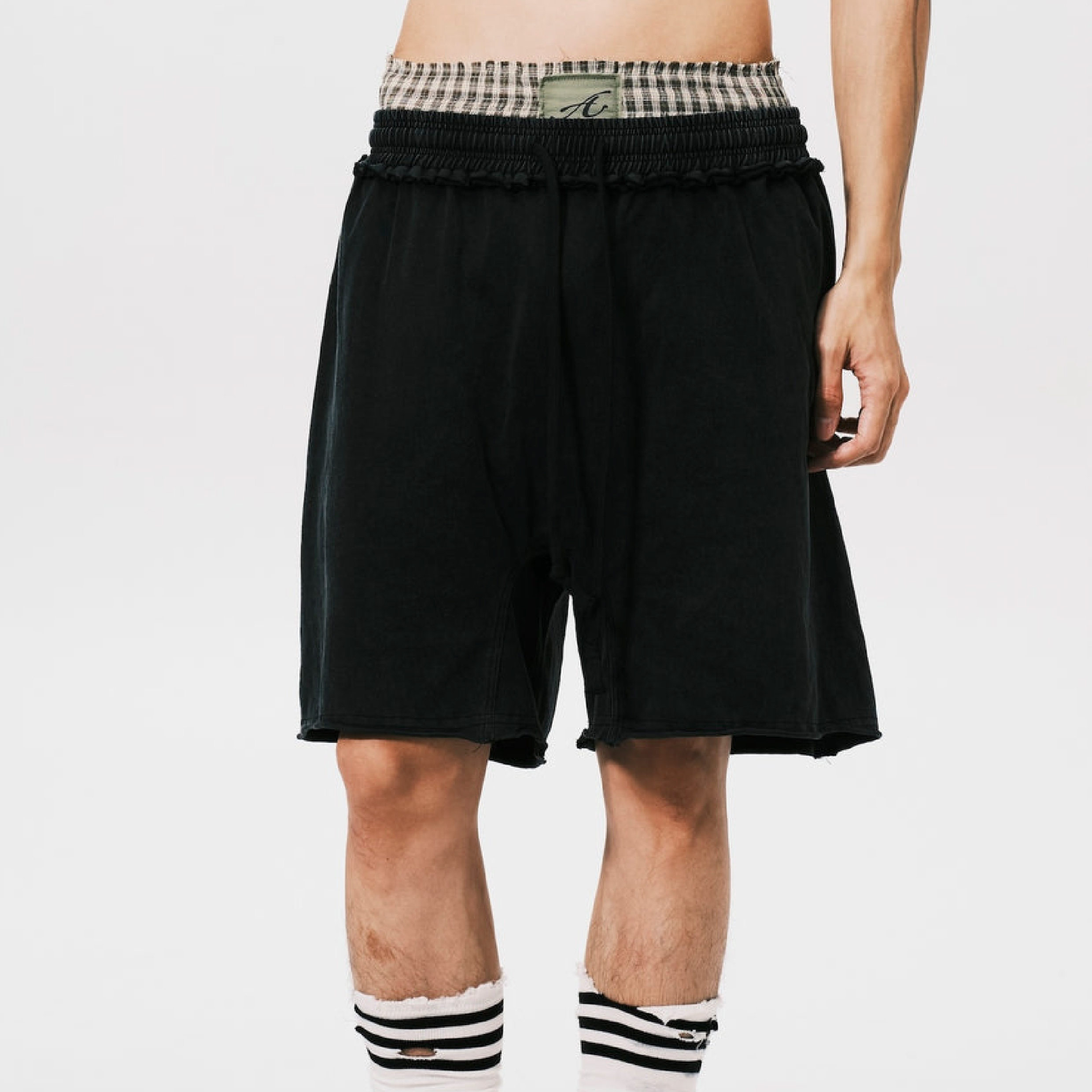 ANOWHEREMAN Washed Sweat Shorts