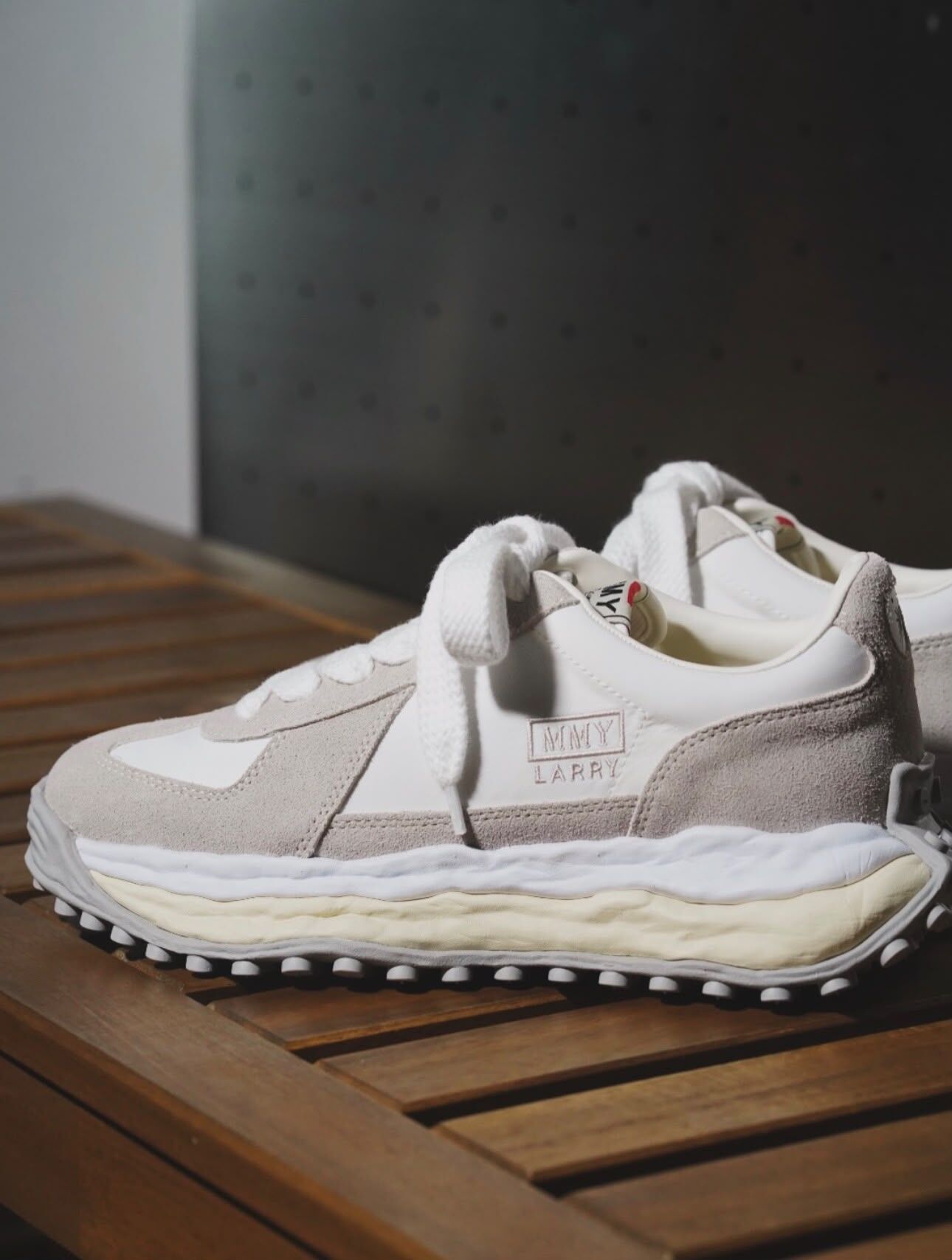 現貨|Mihara Yasuhiro LARRY OG Sole Mix Material Low White A14FW703