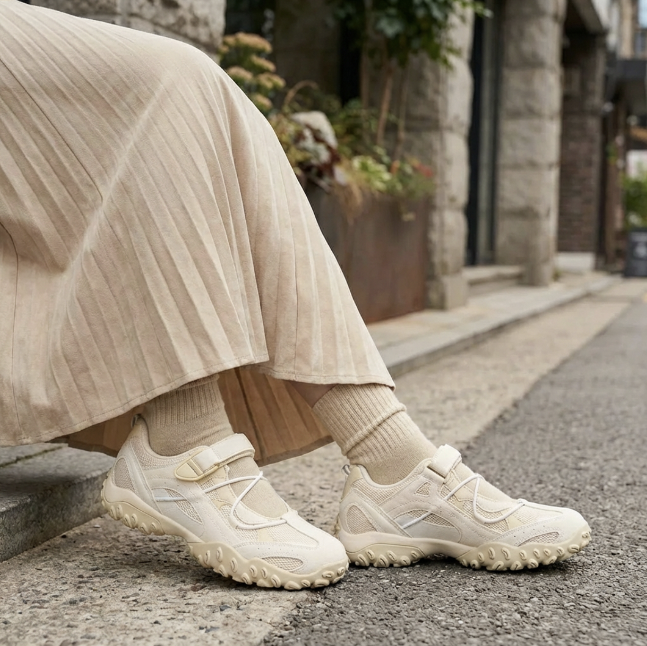 韓國代購｜FILA ECHAPPE VC v2 LX MARY JANE (Beige)