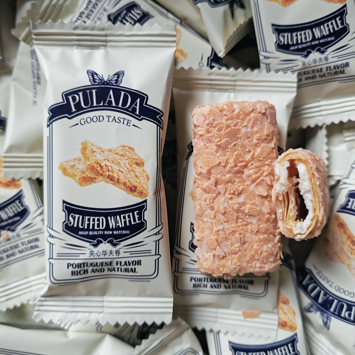 【好味。滿分】英國夾心Waffle脆餅（20包。獨立。散裝）