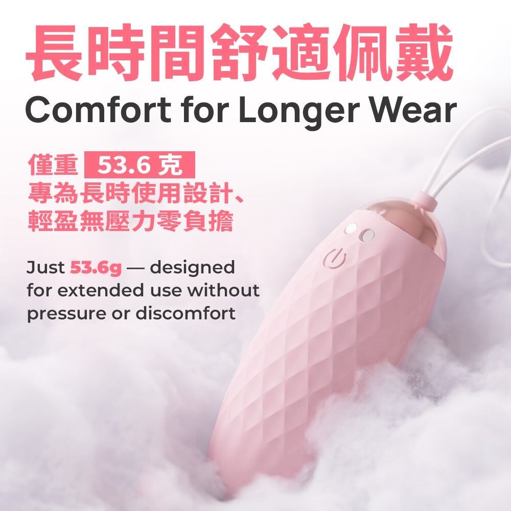 KIKO Silent Force 靜音輕巧遙控震蛋 - 粉紅色