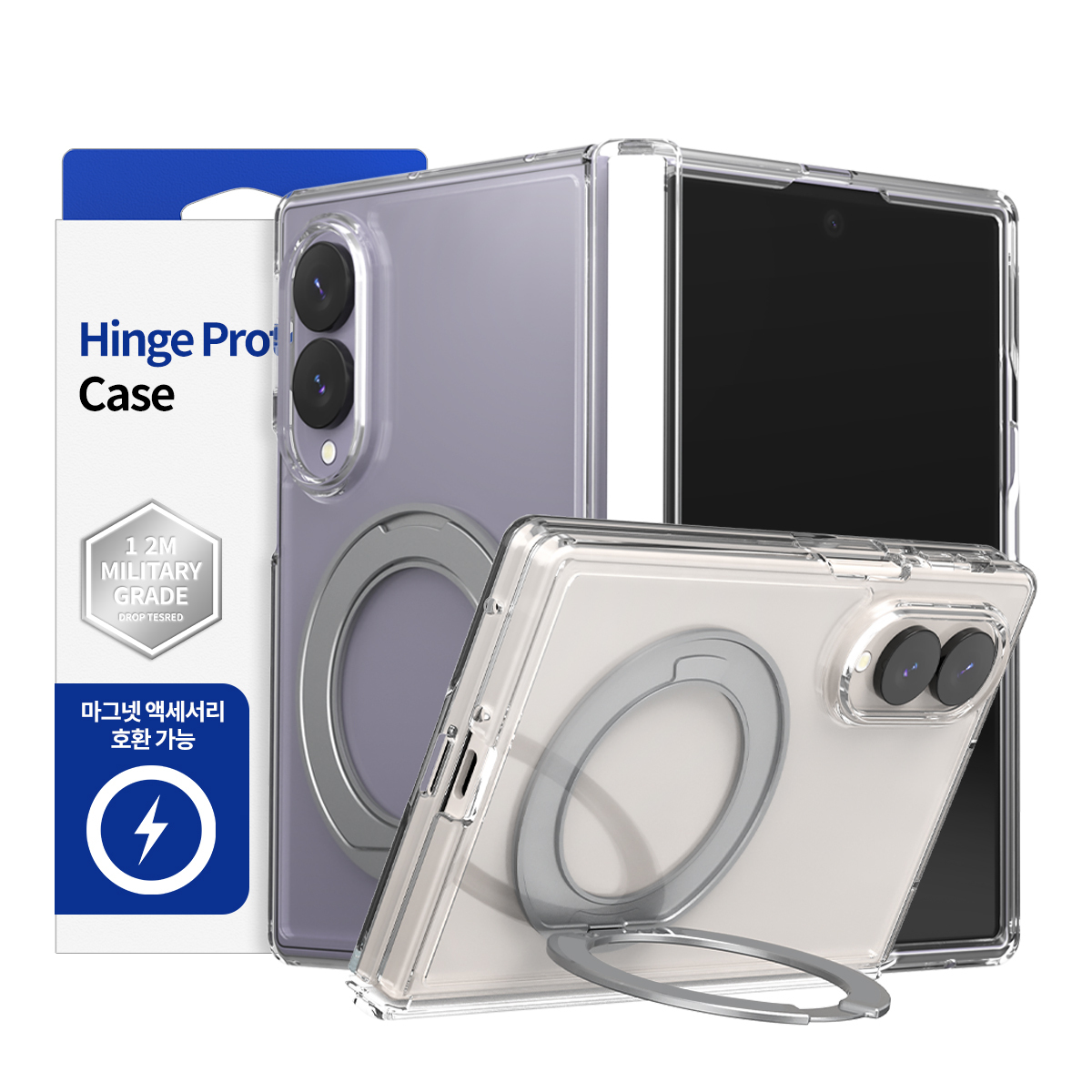 【韓國 Araree】Duple 360M Stand MagSafe 轉軸全保護支架手機保護殼 Galaxy Z Fold 8 (原裝行貨)