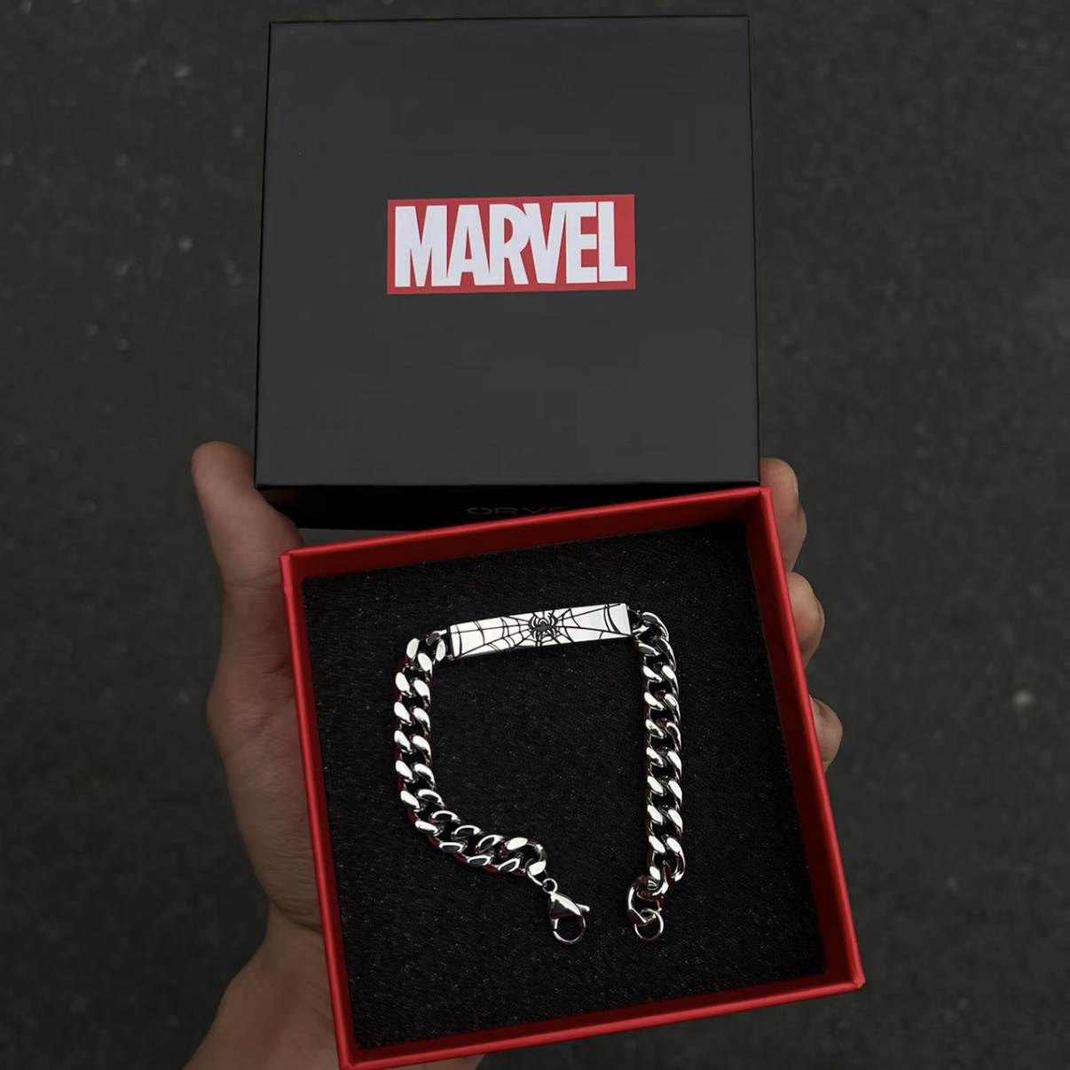 <漫威迷收> 正版授權🕷️漫威聯名Disney 蜘蛛人 金屬手鍊 古巴鍊