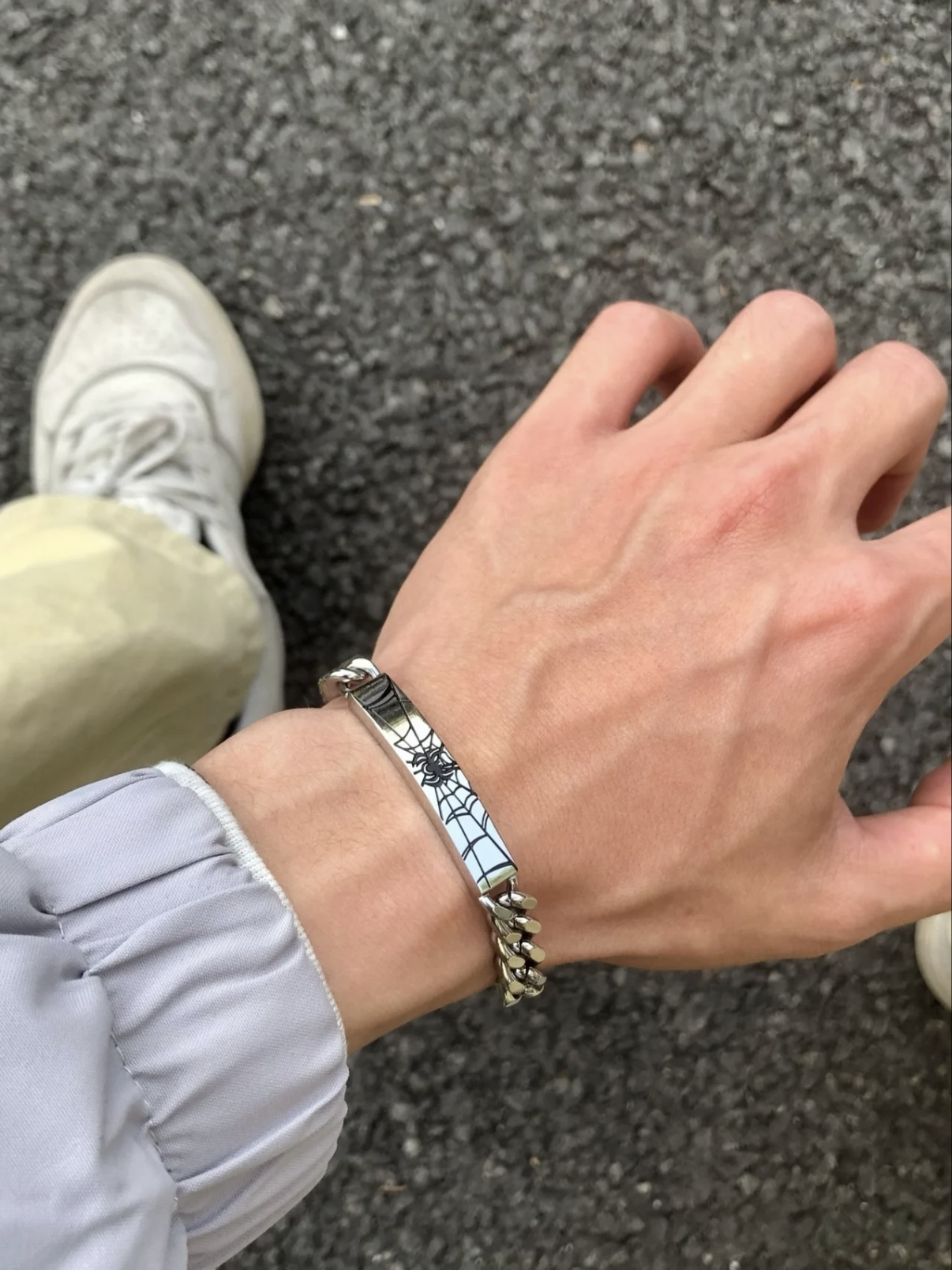 <漫威迷收> 正版授權🕷️漫威聯名Disney 蜘蛛人 金屬手鍊 古巴鍊