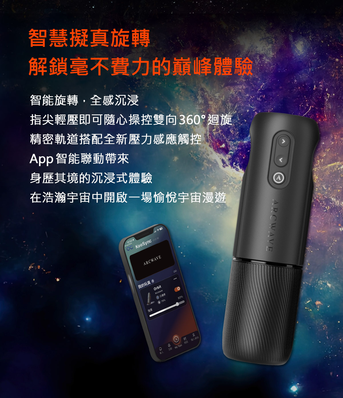 ARCWAVE,ARCWAVE Orbit,德國 ARCWAVE Orbit 歐比,電動飛機杯,電動自慰器,男性電動自慰器,飛機杯,自慰器