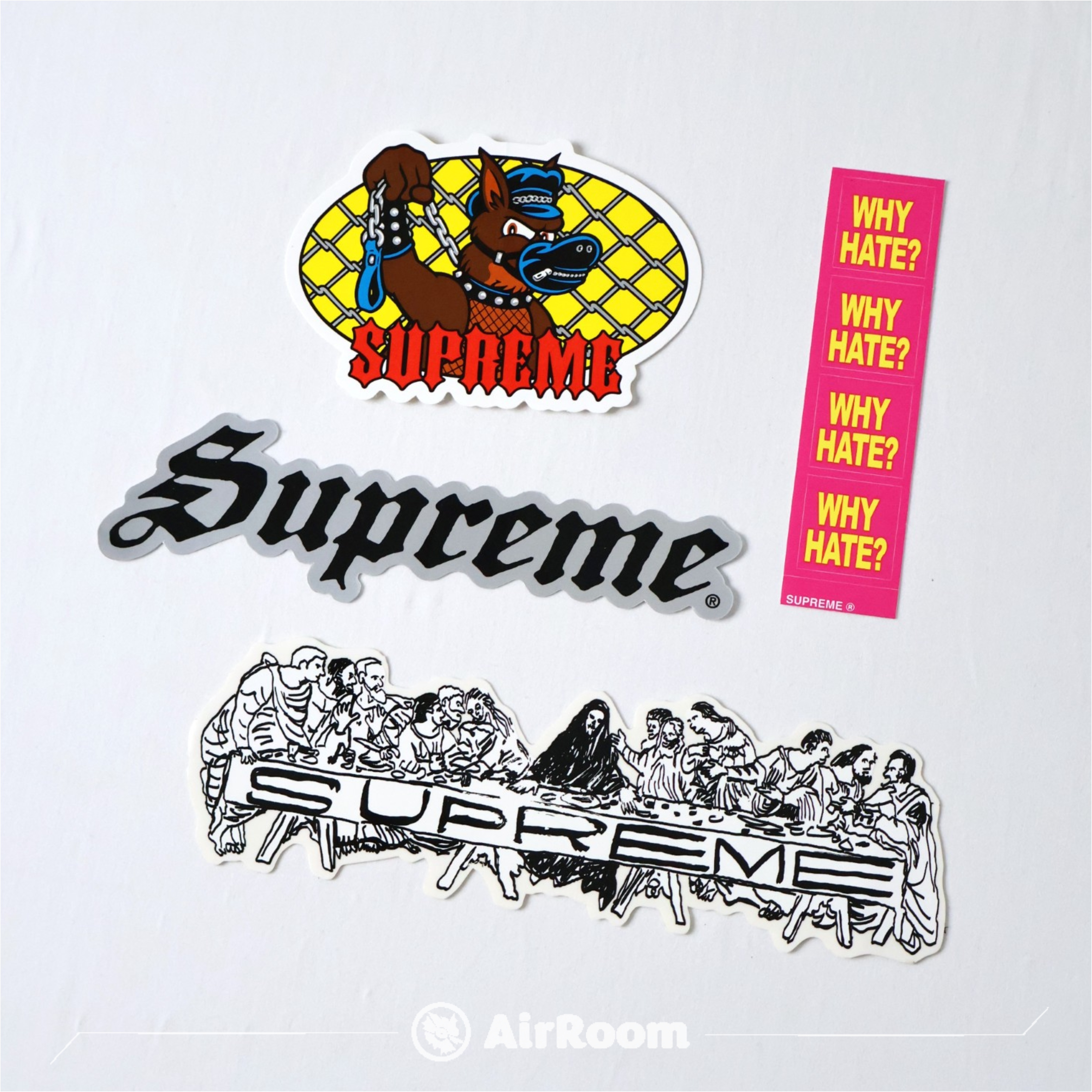 2026SS SUPREME 哥德字體 狗鏈 最後的晚餐 貼紙 現貨