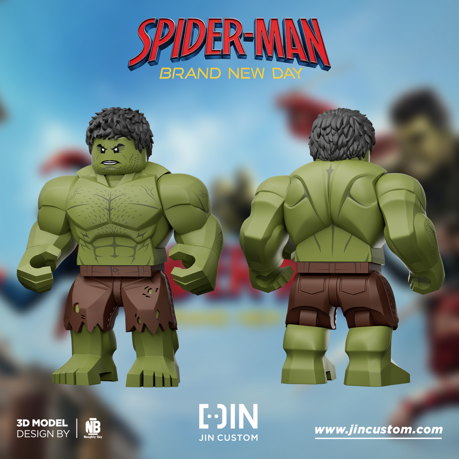 [Jin Custom][Preorder] Spider-Man’s New Day, Hulk [PADprinted]