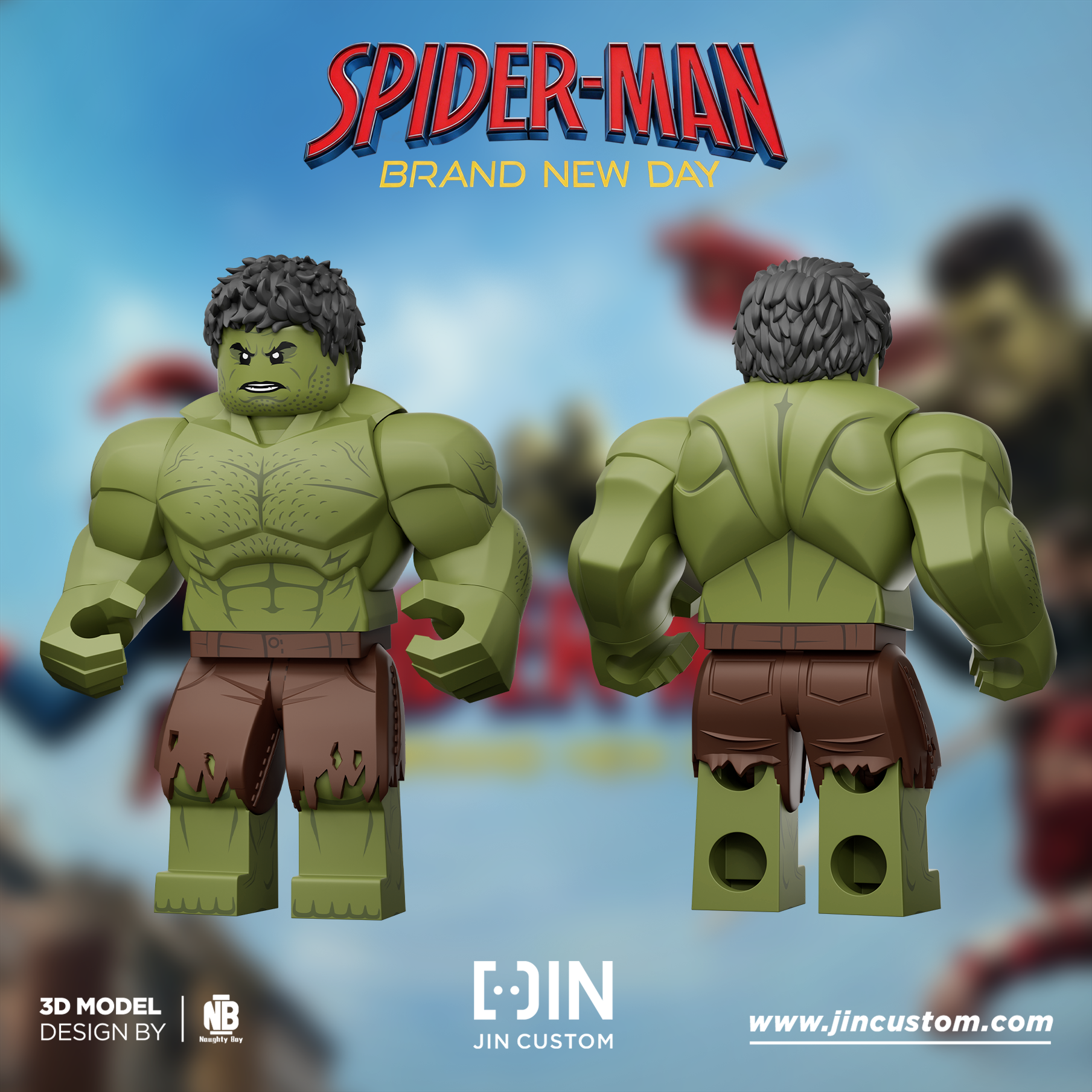 [Jin Custom][Preorder] Spider-Man’s New Day, Hulk [PADprinted]