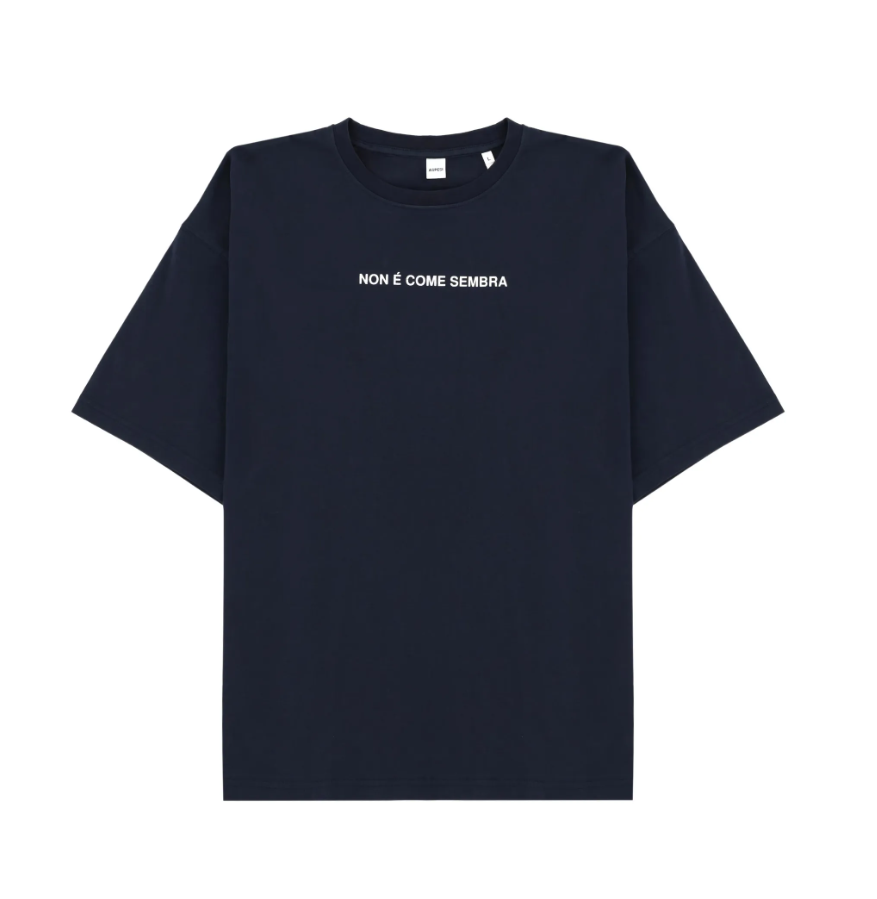 ASPESI NON E COME SEMBEA 字樣短袖【ayl0a33501098】