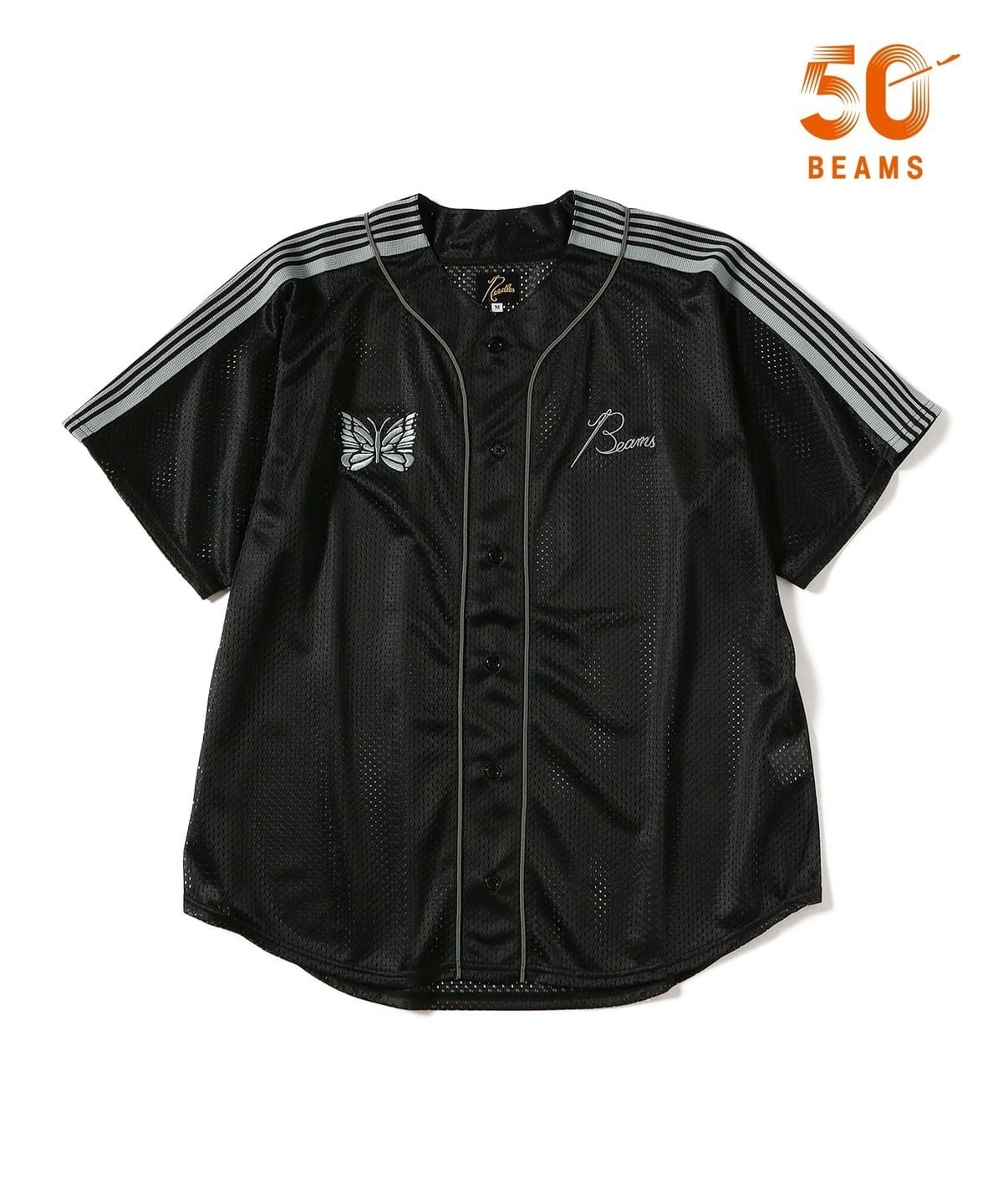 預購┃日本製 BEAMS NEEDLES Baseball Shirts 別注款 洞洞球衣