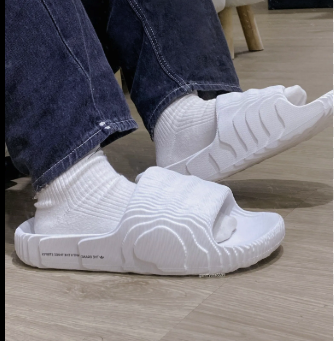 客訂 代購 adidas adilette HQ4672 245cm 灰白 黄🐶