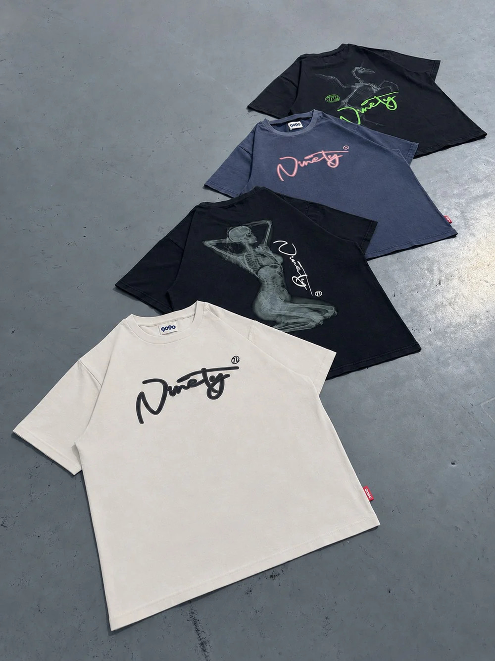 <現貨> 日本 9090 Ninety X-ray 獨角獸 女生 骨骼圖案 Tee  (3colors)