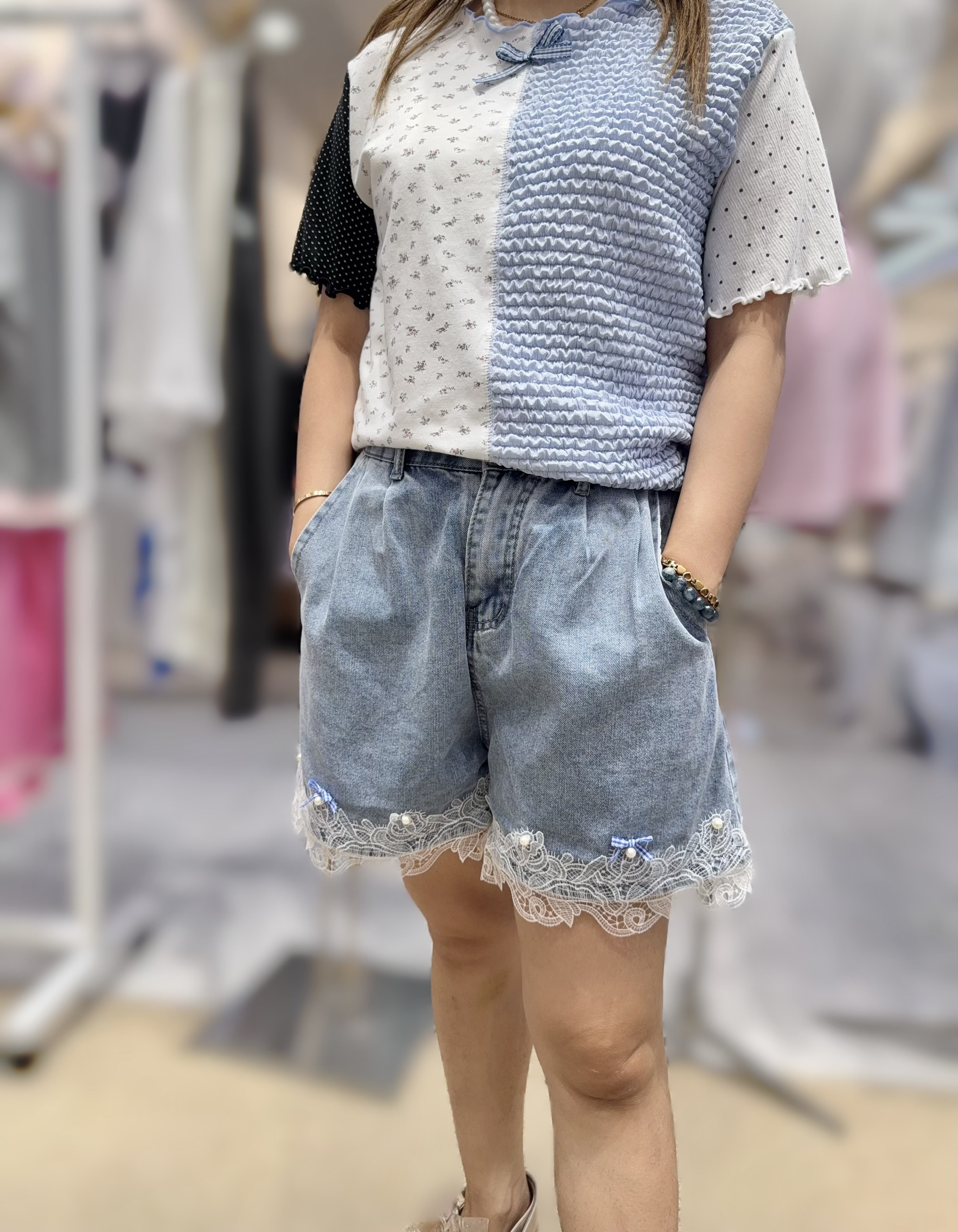 【限量】VS159  下身 牛仔褲腰26-30 HIP44 長15.5 $399