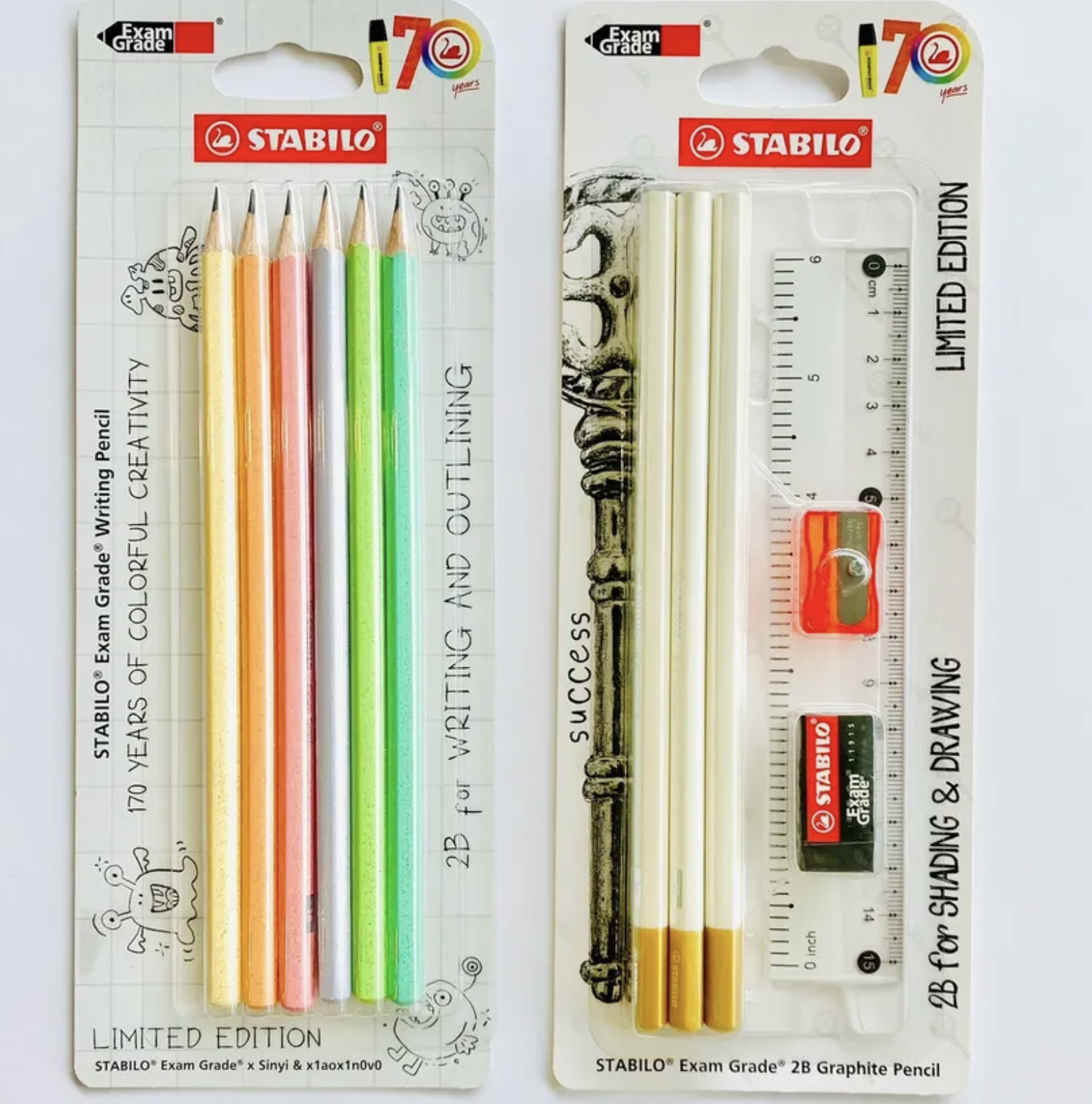 上榜樂2B鉛筆6入組 170週年限定  ｜德國STABILO