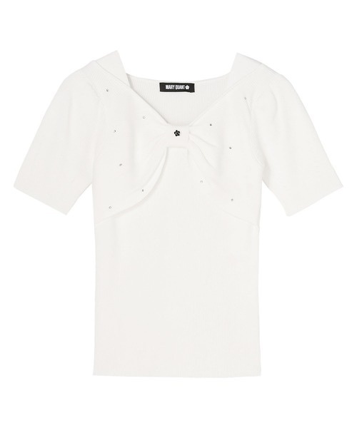MARY QUANT / Front Ribbon Knit Pullover