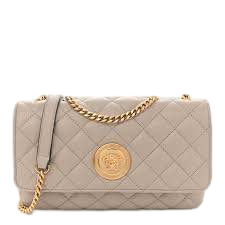 【Versace Outlet】Sm Shoulder Bag Quilted Lamb+L  米