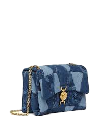 【Versace Outlet】Versace Kleio Shoulder Fabric  藍