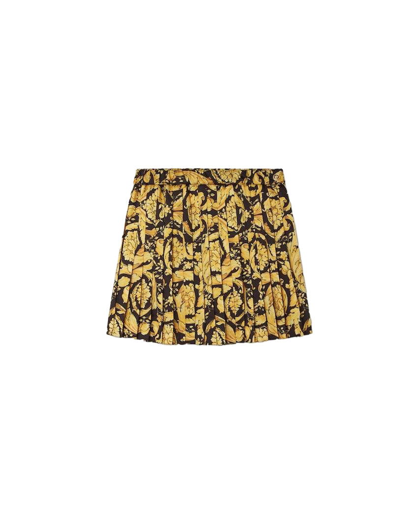 【Versace Outlet】Skirt Twill Poly Baroque Palm  金