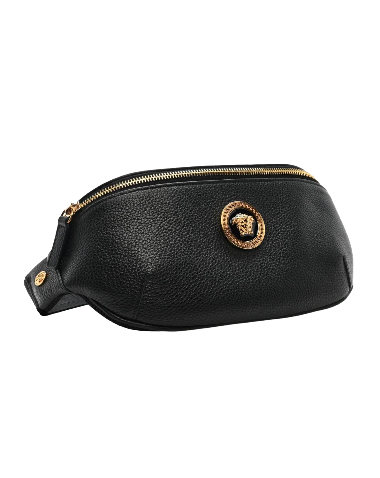 【Versace Outlet】Belt Bag Grainy Calf  黑