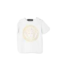 【Versace Outlet】Gianni Versace Srl T-Shirt Jersey Fabric With Med  白