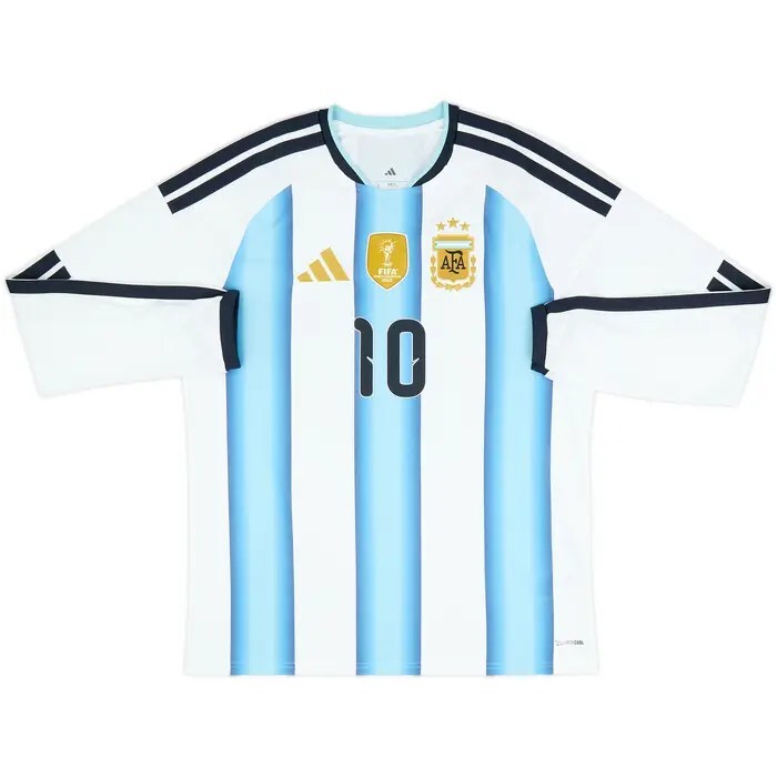2026 Argentina Authentic LS Home Shirt with Nameset