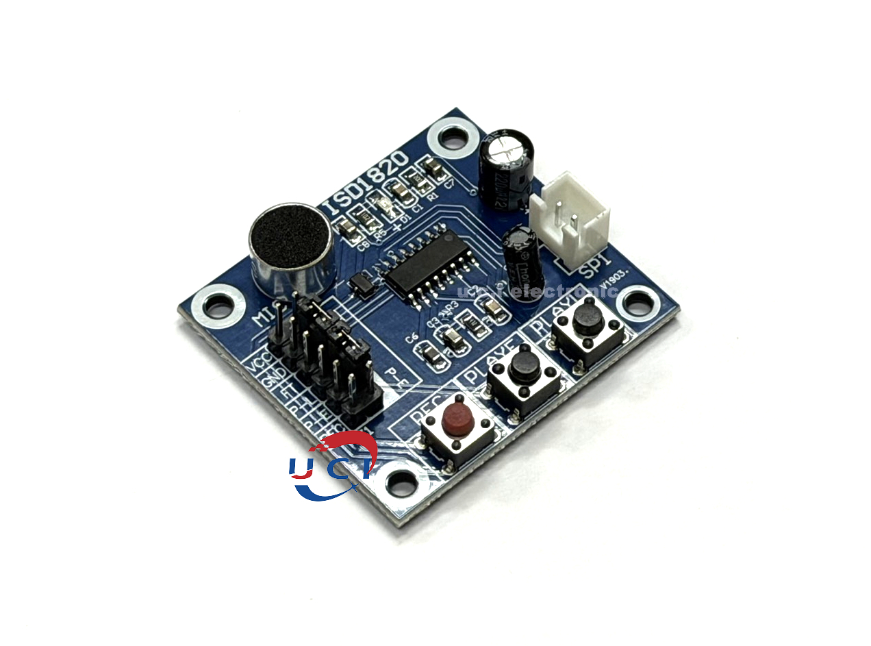 【UCI電子】(13-4) ISD1820錄音語音模組 語音模組 錄放音模組 板帶麥克風 送0.5W喇叭