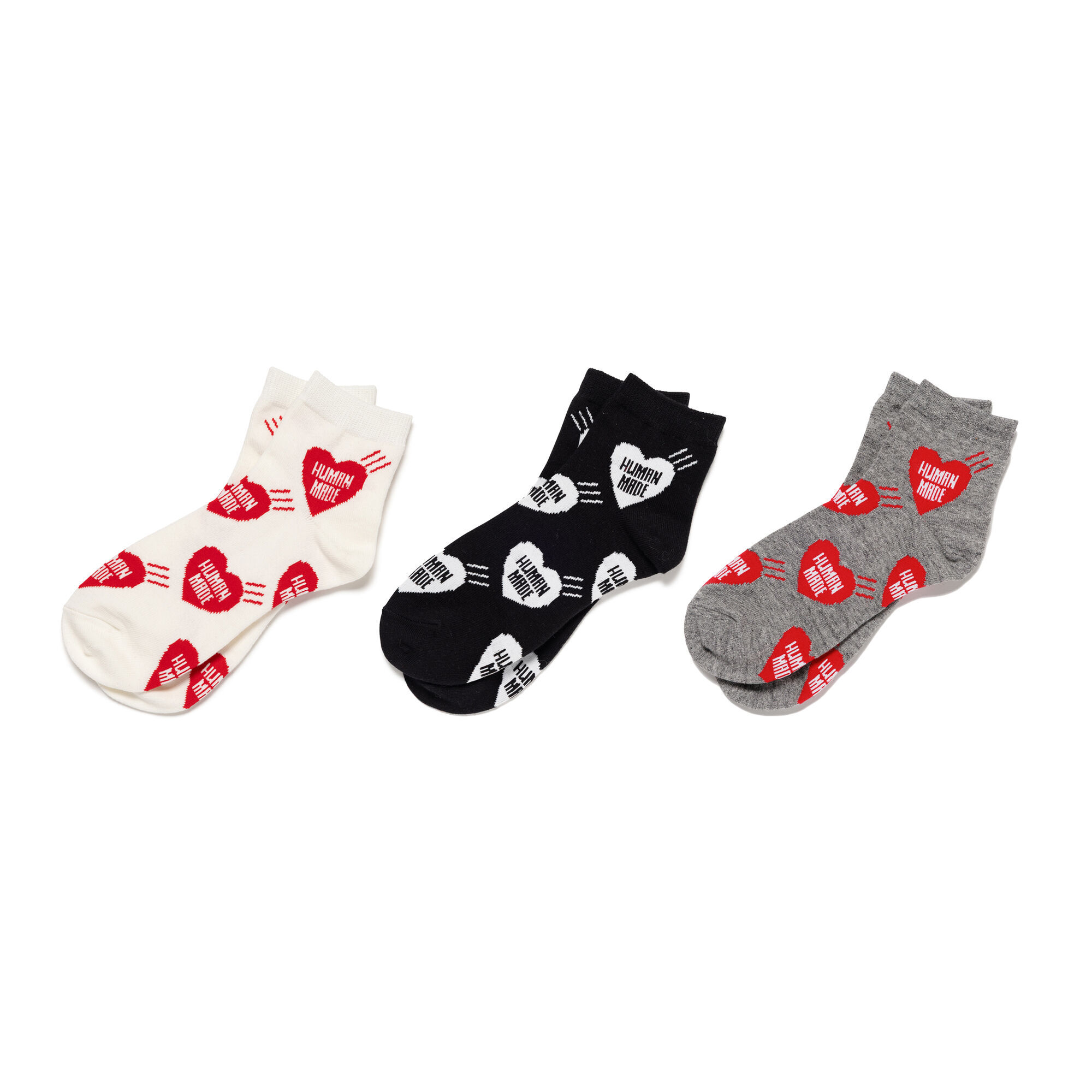 預購┃HUMAN MADE HEART SHORT SOCKS 滿版 愛心 襪子 短襪