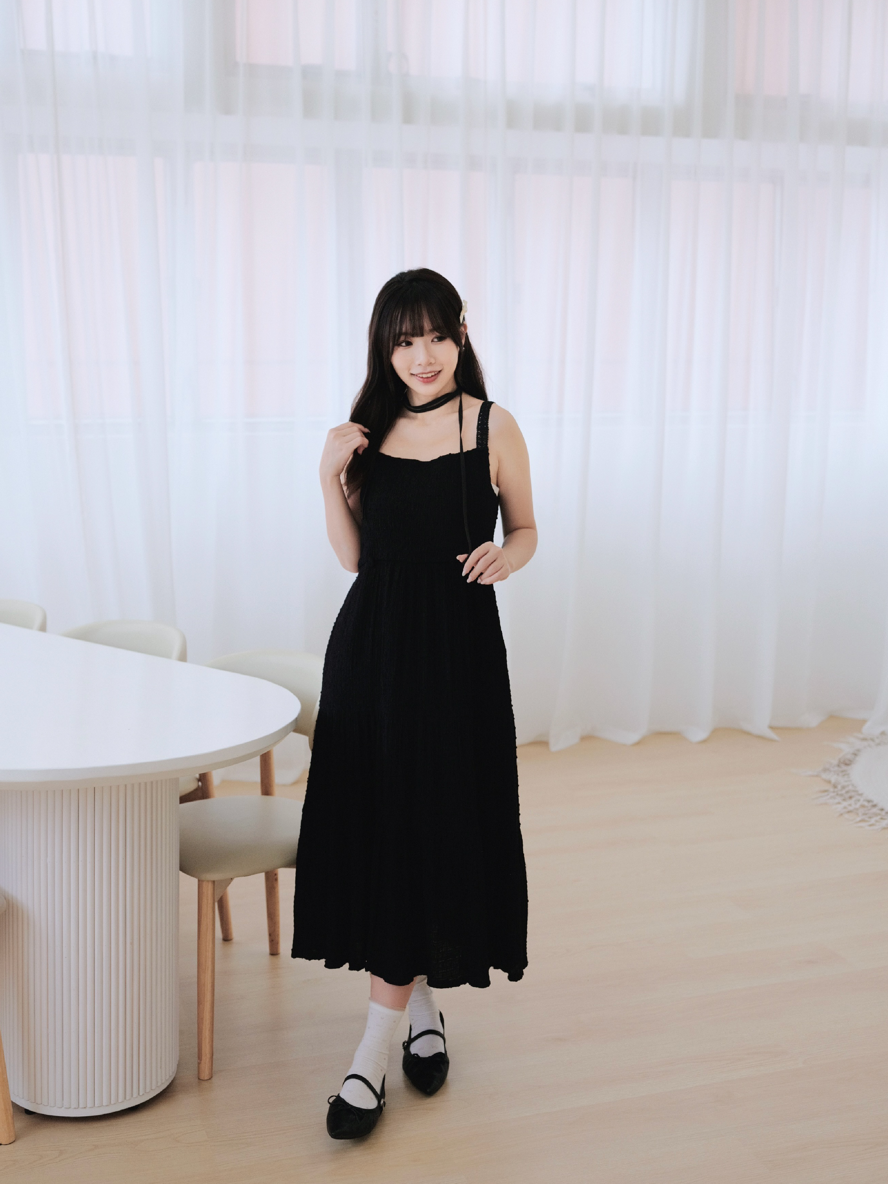 兩色 / 度假感鏤空肩帶連身裙 / Guipure Straps Holiday Dress