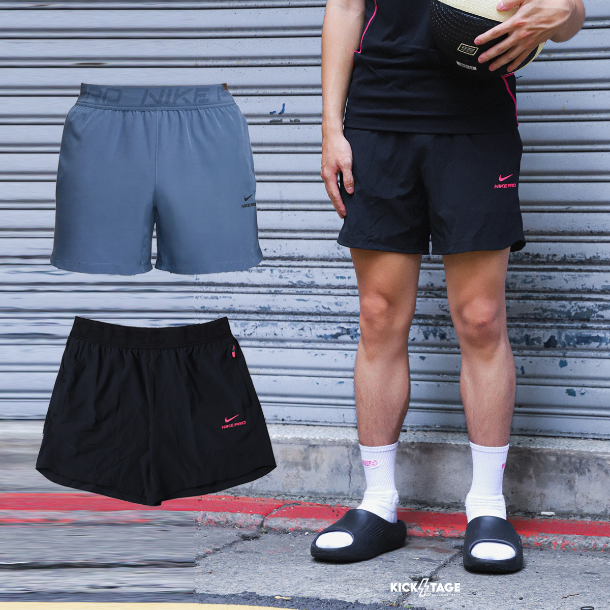 男款 NIKE PRO DRY Dri-FIT 6" SHORT 黑粉 藍 訓練 6吋 乾爽 透氣 運動 短褲【HV0412】NKDF NIKEPRO