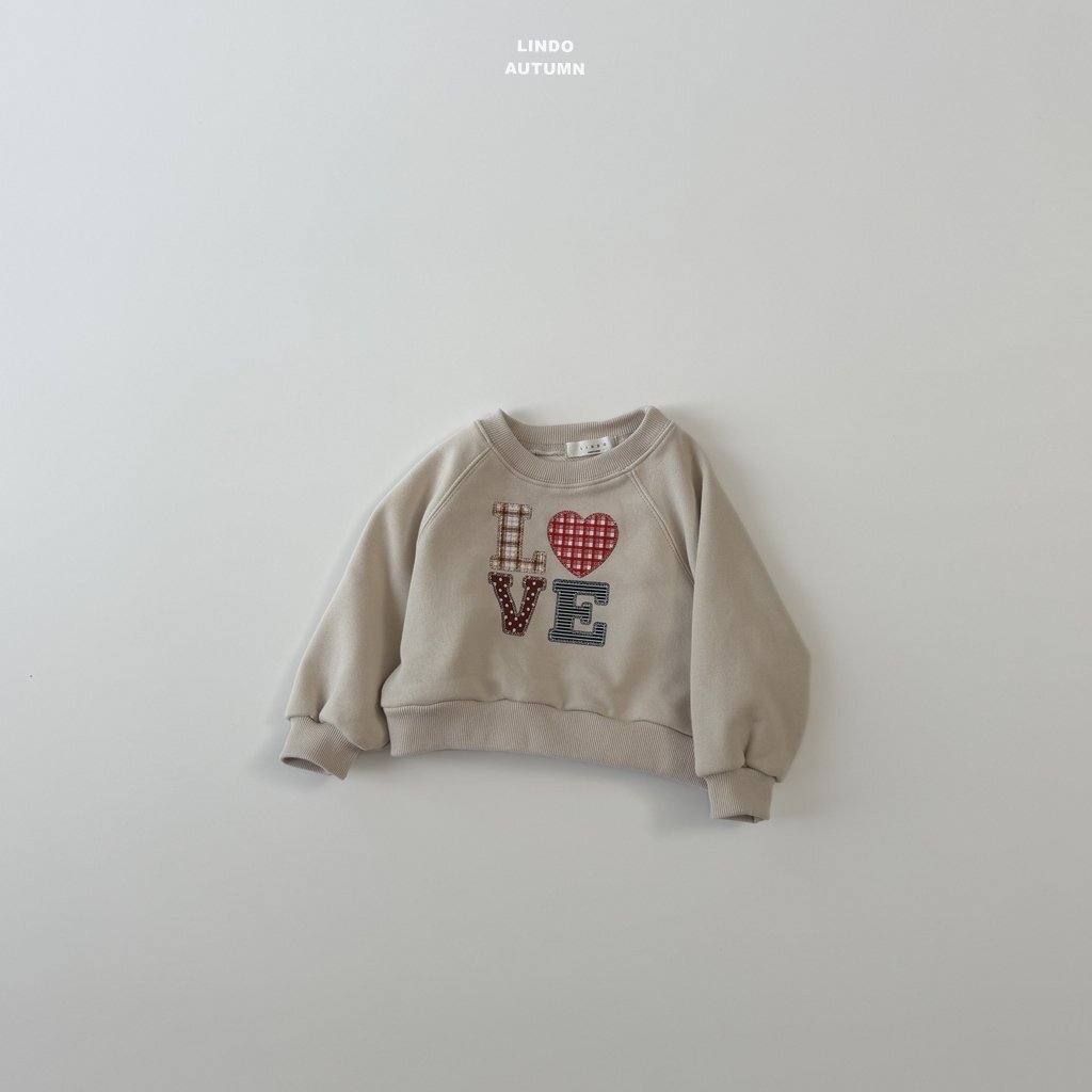 正韓秋Lindo 三色格紋愛心上衣