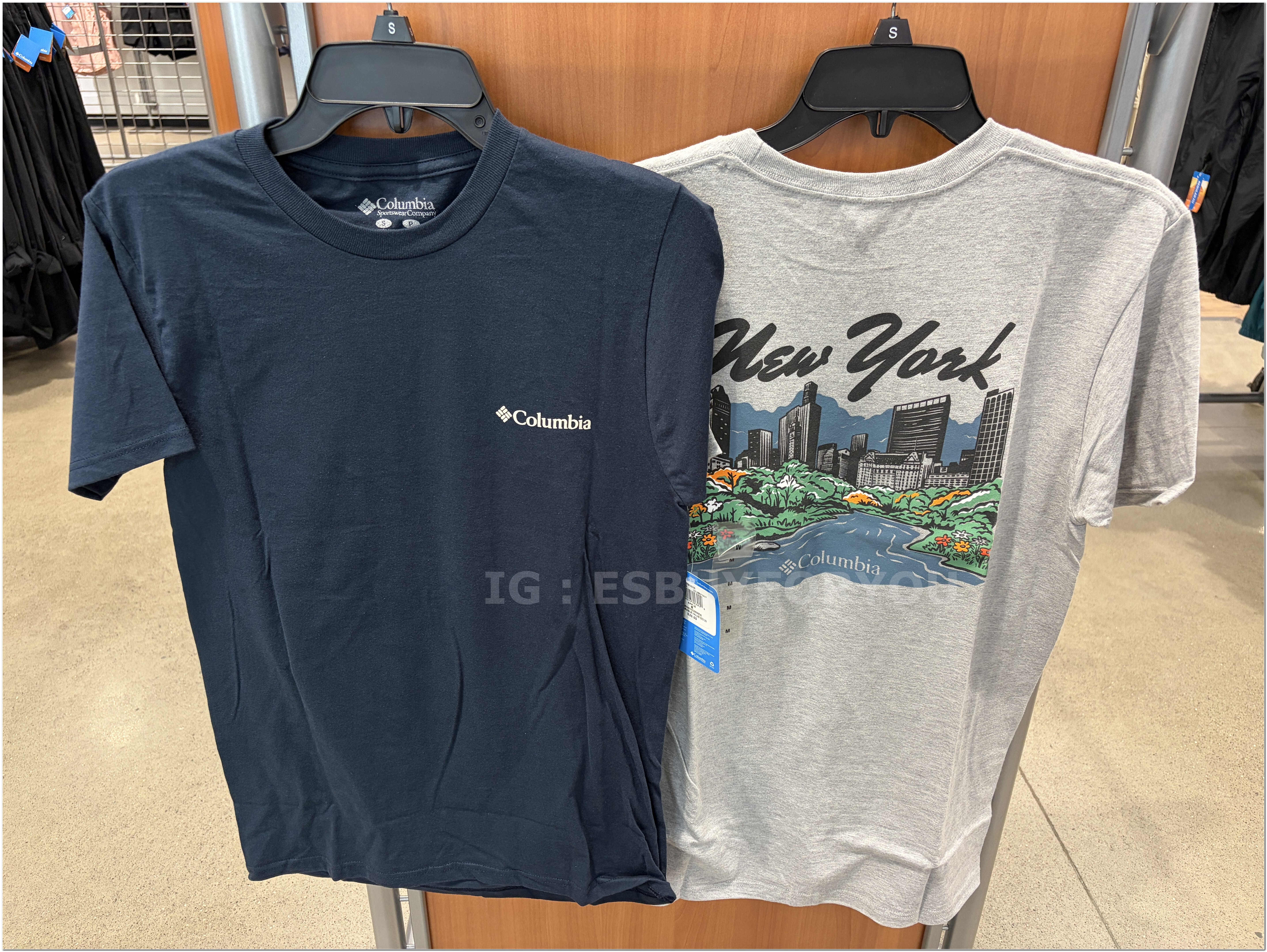 【限時】Columbia 男大人 紐約限定款 正反圖案 短TEE (2色)