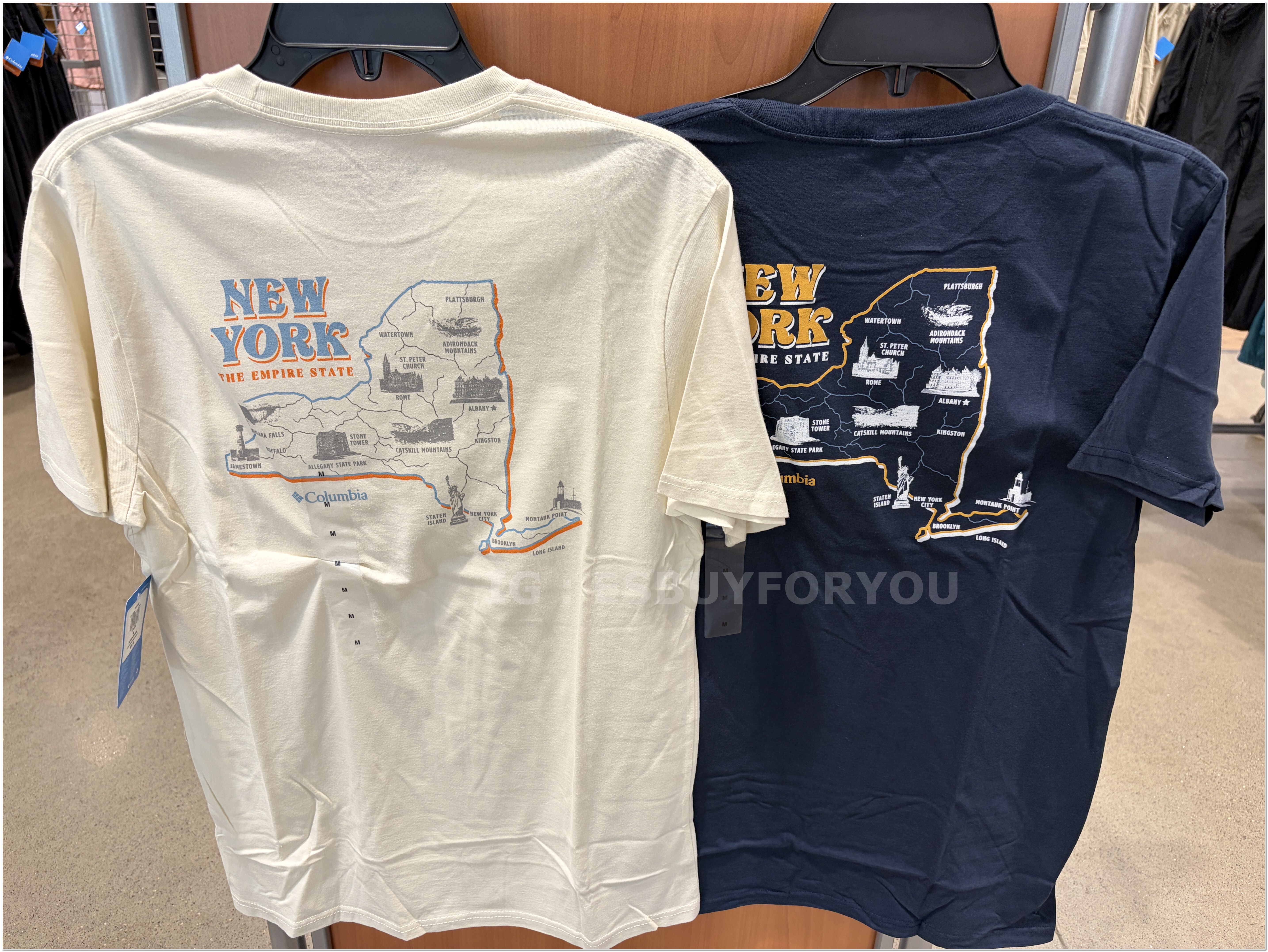 【限時】Columbia 男大人 紐約限定款 正反圖案 短TEE (2色)