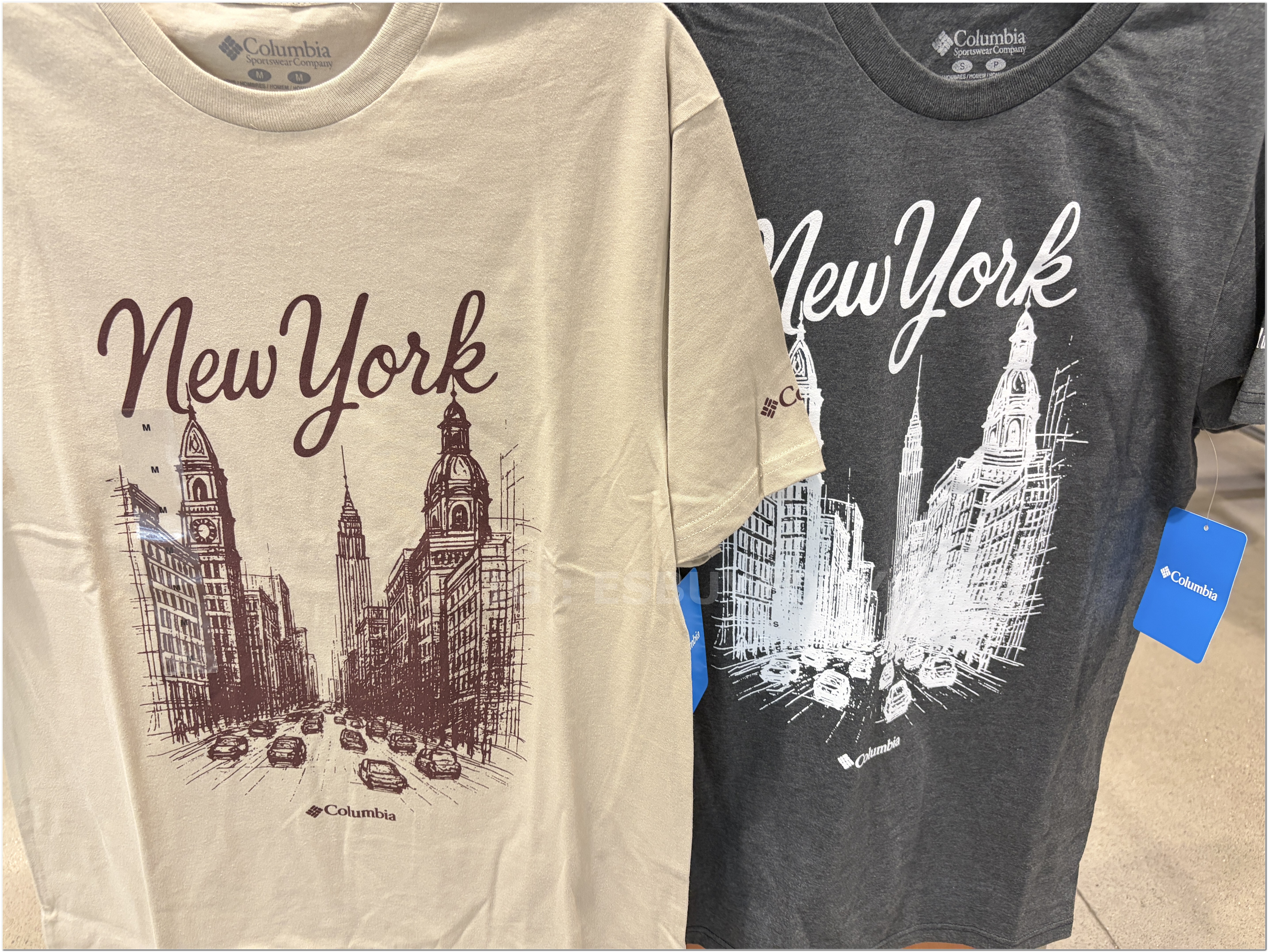 【限時】Columbia 男大人 紐約限定款 短TEE (2色)