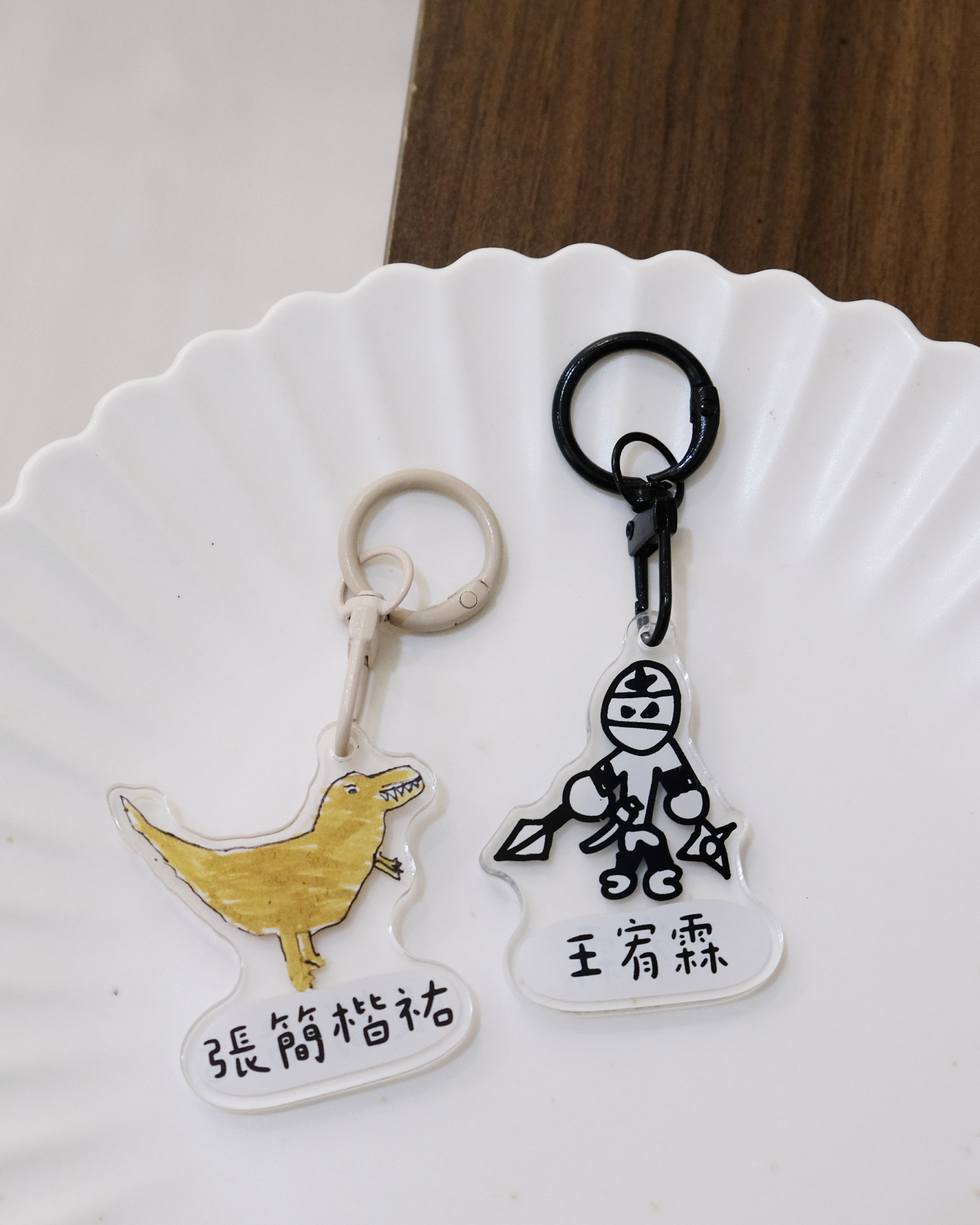 客製兒童畫｜壓克力鑰匙圈 姓名款